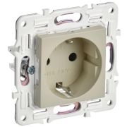 Розетка SKANDY 16А с заземл. защ. шторки SK-R04B беж. IEK SK-R14-16-K10